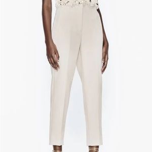High waisted cream Trouser from Zara. Size XL fits like 12. Worn once.